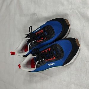 Puma R22 Lace Up Sneakers Royal Blue Tennis Shoes Soft Foam Inserts Size Mens 13